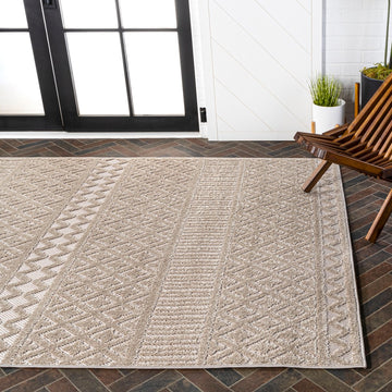 Ormond High-low Modern Trellis Geometric Area Rug